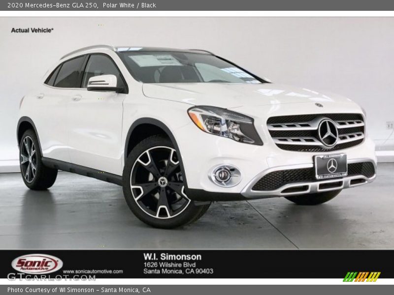 Polar White / Black 2020 Mercedes-Benz GLA 250