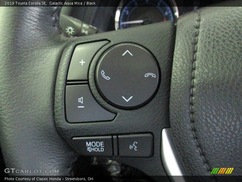 Galactic Aqua Mica / Black 2019 Toyota Corolla SE