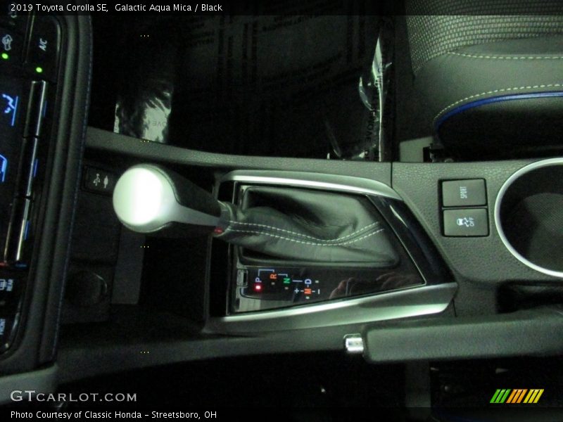 Galactic Aqua Mica / Black 2019 Toyota Corolla SE