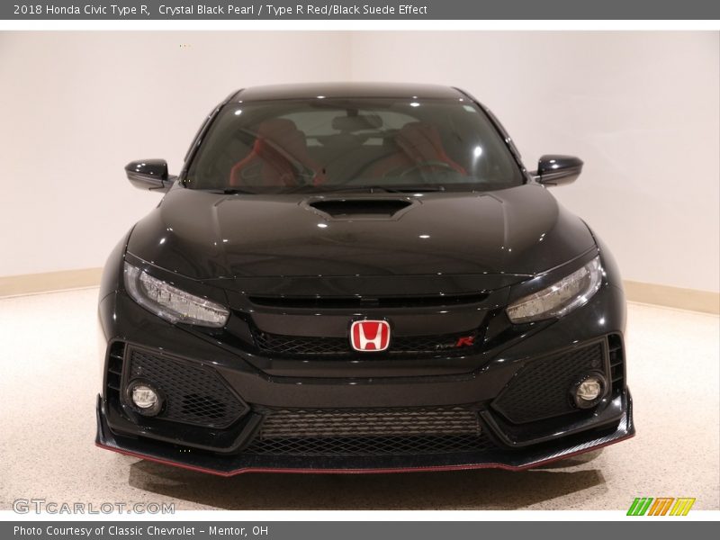 Crystal Black Pearl / Type R Red/Black Suede Effect 2018 Honda Civic Type R