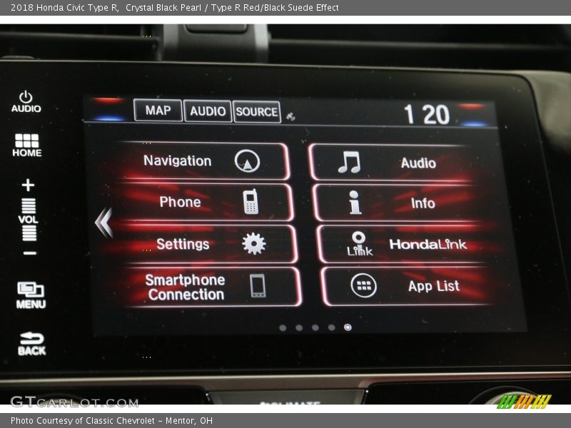 Crystal Black Pearl / Type R Red/Black Suede Effect 2018 Honda Civic Type R