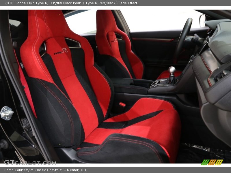 Crystal Black Pearl / Type R Red/Black Suede Effect 2018 Honda Civic Type R