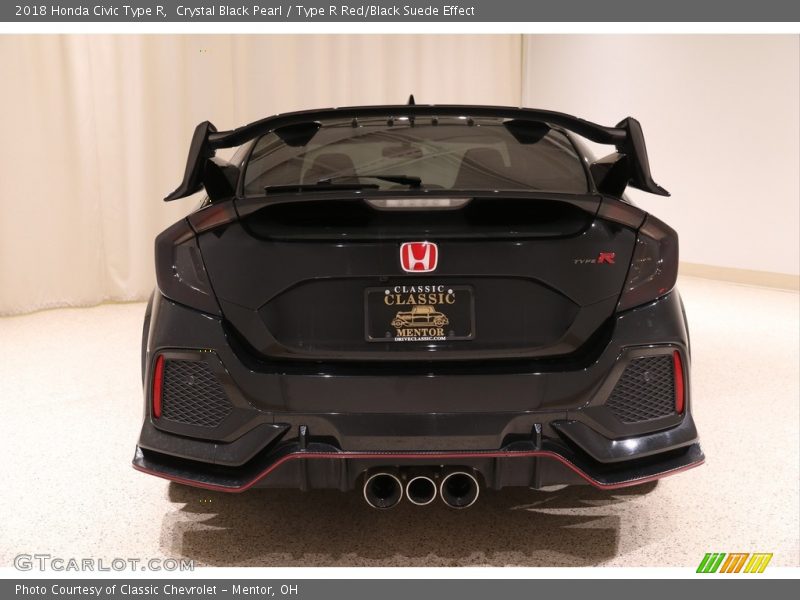 Crystal Black Pearl / Type R Red/Black Suede Effect 2018 Honda Civic Type R