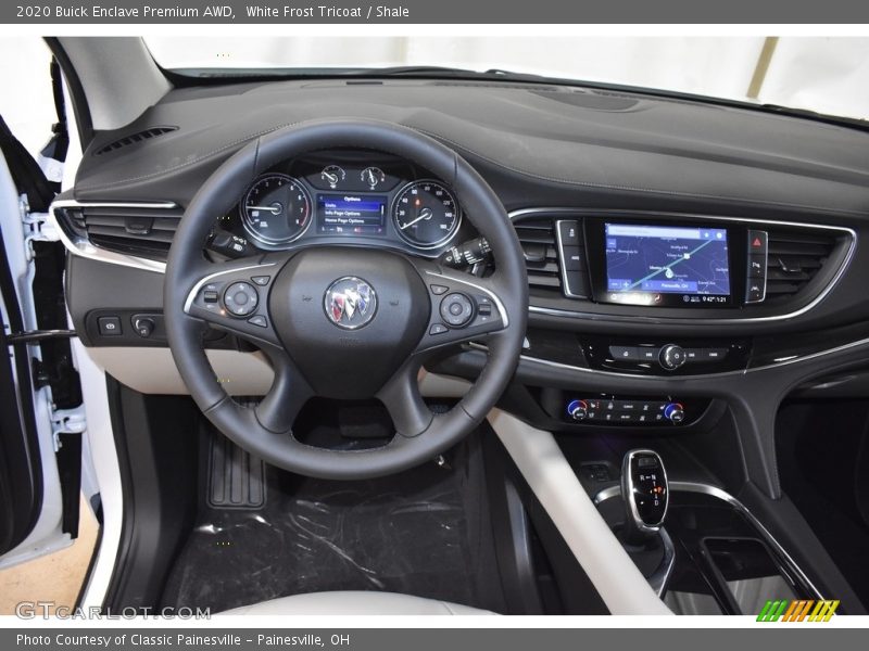 White Frost Tricoat / Shale 2020 Buick Enclave Premium AWD