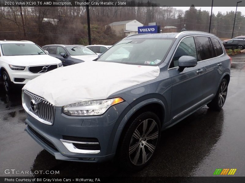 Thunder Gray Metallic / Slate 2020 Volvo XC90 T6 AWD Inscription