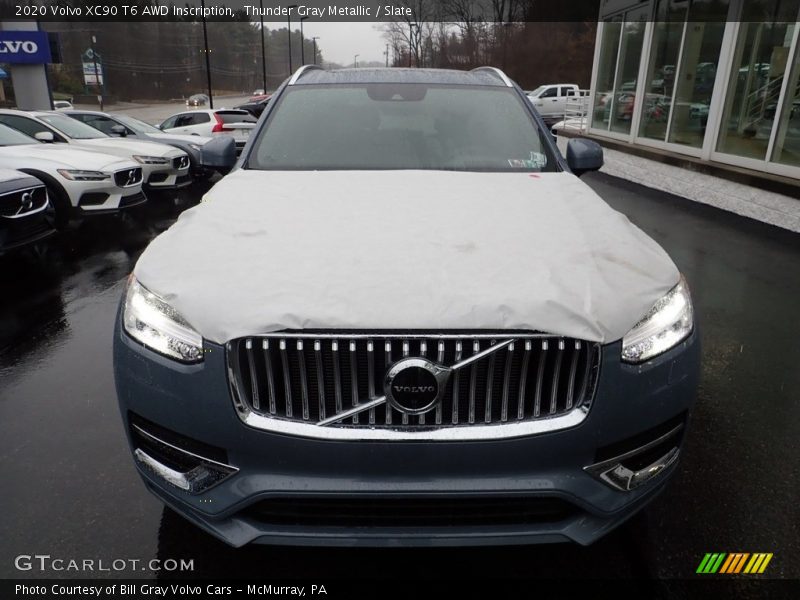 Thunder Gray Metallic / Slate 2020 Volvo XC90 T6 AWD Inscription