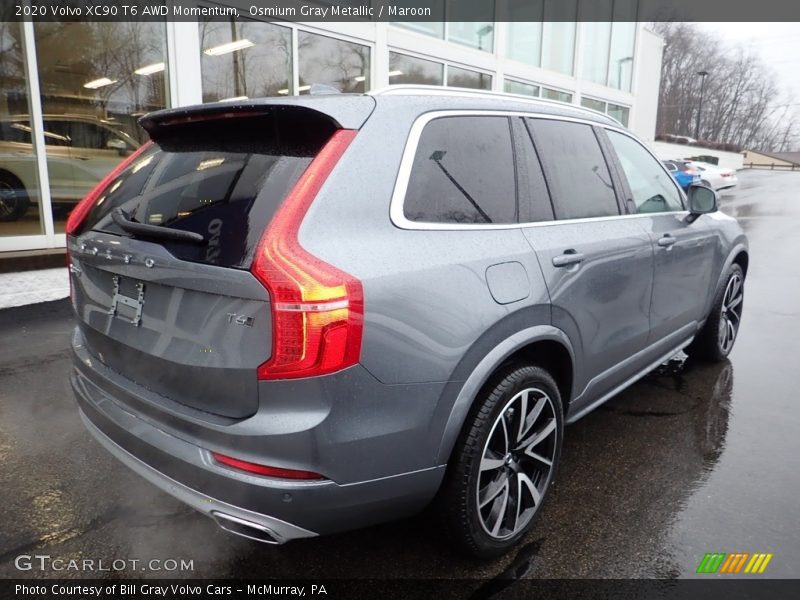 Osmium Gray Metallic / Maroon 2020 Volvo XC90 T6 AWD Momentum