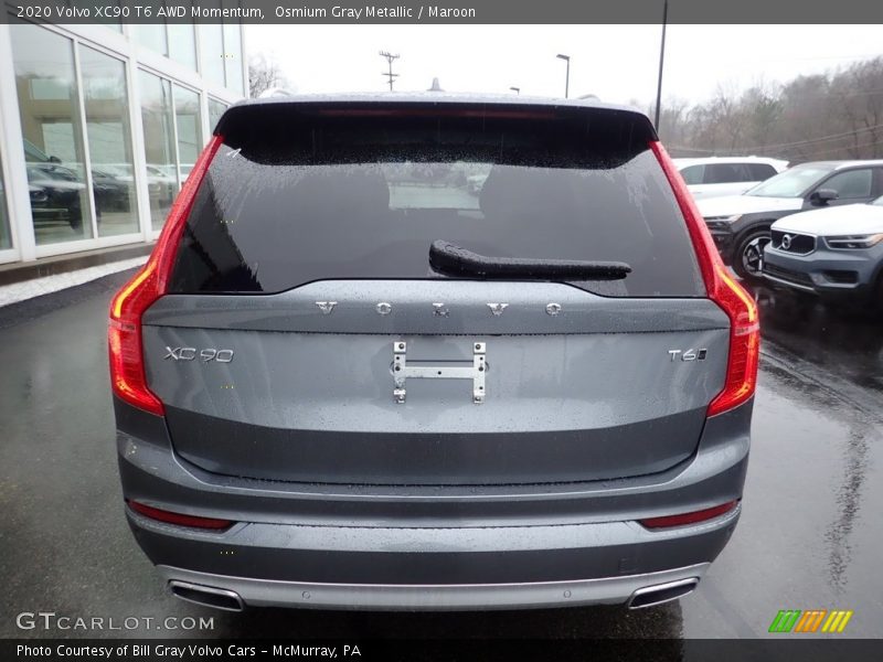 Osmium Gray Metallic / Maroon 2020 Volvo XC90 T6 AWD Momentum
