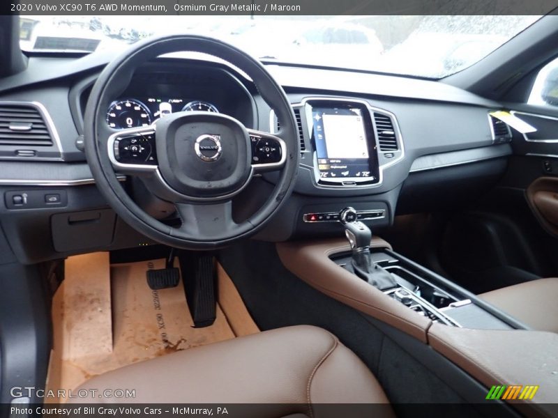  2020 XC90 T6 AWD Momentum Maroon Interior