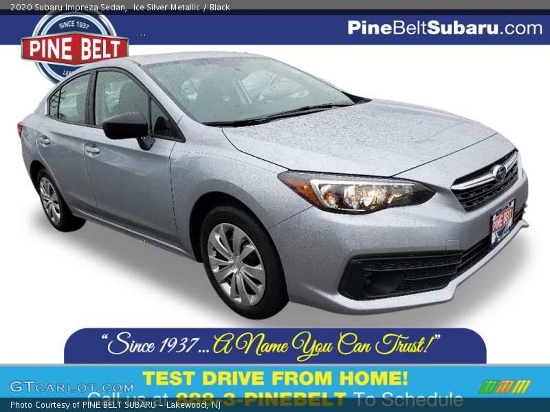 Ice Silver Metallic / Black 2020 Subaru Impreza Sedan
