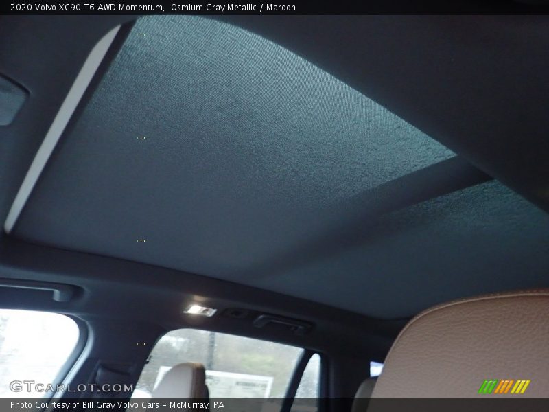 Osmium Gray Metallic / Maroon 2020 Volvo XC90 T6 AWD Momentum