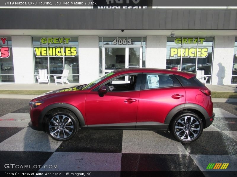 Soul Red Metallic / Black 2019 Mazda CX-3 Touring