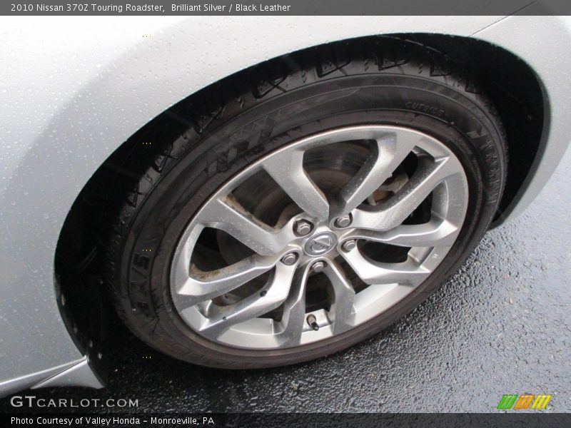 Brilliant Silver / Black Leather 2010 Nissan 370Z Touring Roadster