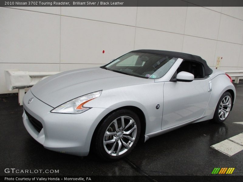 Brilliant Silver / Black Leather 2010 Nissan 370Z Touring Roadster