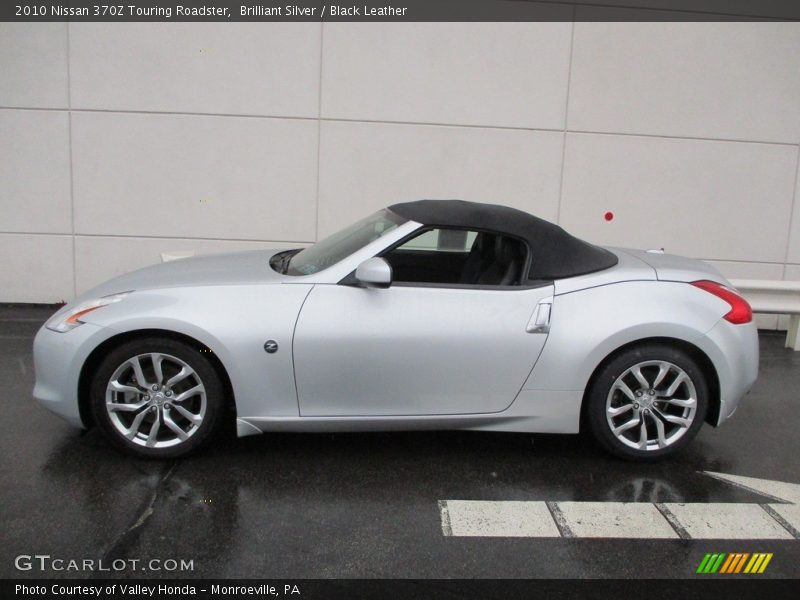 Brilliant Silver / Black Leather 2010 Nissan 370Z Touring Roadster