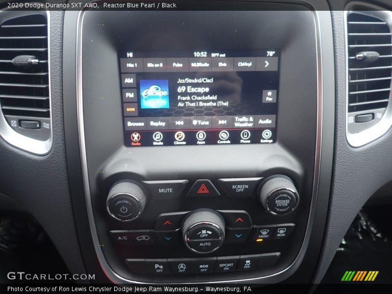 Reactor Blue Pearl / Black 2020 Dodge Durango SXT AWD