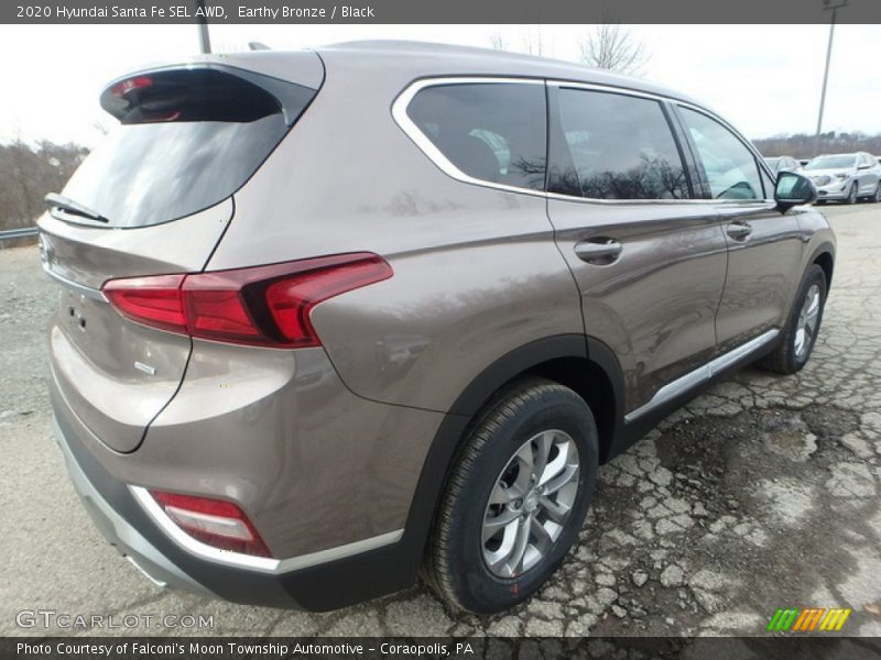 Earthy Bronze / Black 2020 Hyundai Santa Fe SEL AWD