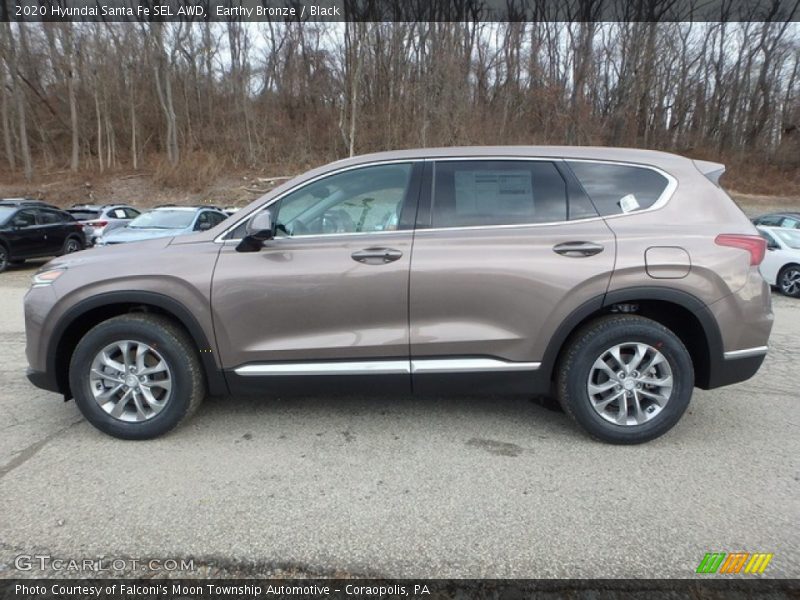 Earthy Bronze / Black 2020 Hyundai Santa Fe SEL AWD