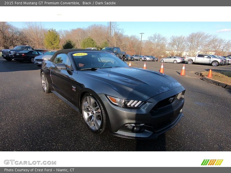 Black / Dark Saddle 2015 Ford Mustang GT Premium Convertible