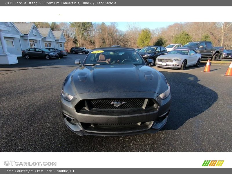 Black / Dark Saddle 2015 Ford Mustang GT Premium Convertible