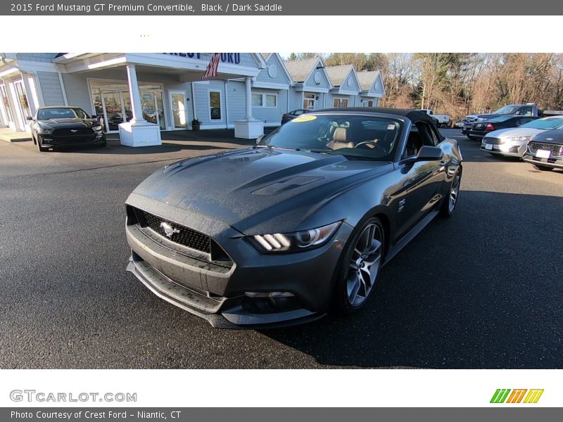 Black / Dark Saddle 2015 Ford Mustang GT Premium Convertible