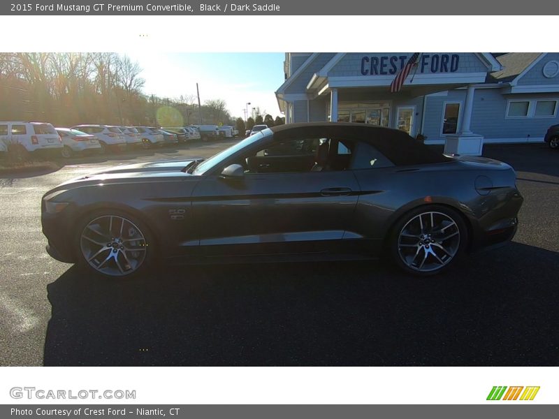 Black / Dark Saddle 2015 Ford Mustang GT Premium Convertible