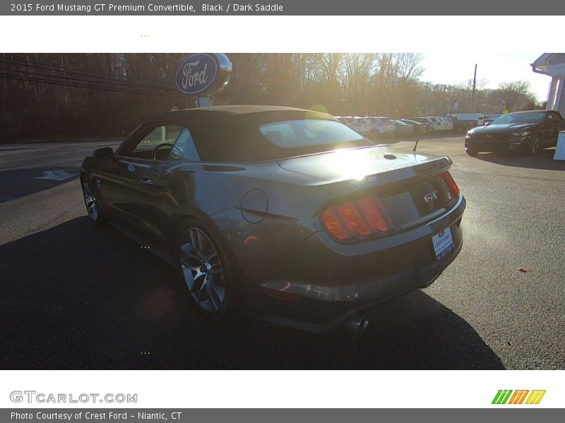 Black / Dark Saddle 2015 Ford Mustang GT Premium Convertible