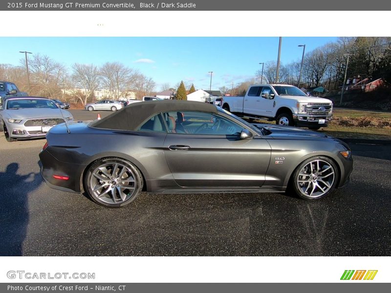 Black / Dark Saddle 2015 Ford Mustang GT Premium Convertible