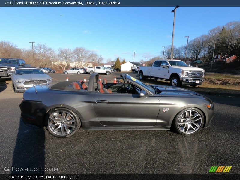 Black / Dark Saddle 2015 Ford Mustang GT Premium Convertible