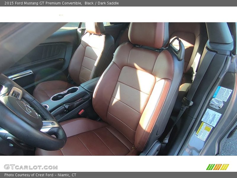 Black / Dark Saddle 2015 Ford Mustang GT Premium Convertible