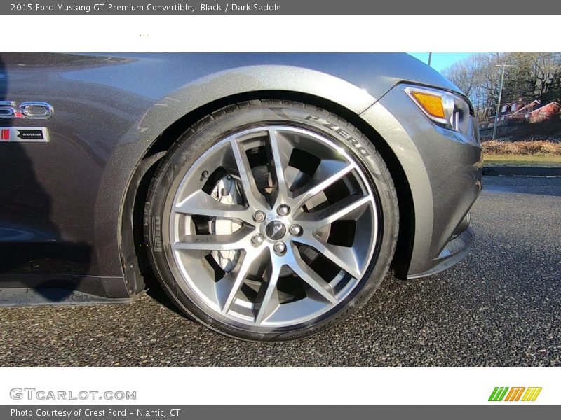 Black / Dark Saddle 2015 Ford Mustang GT Premium Convertible