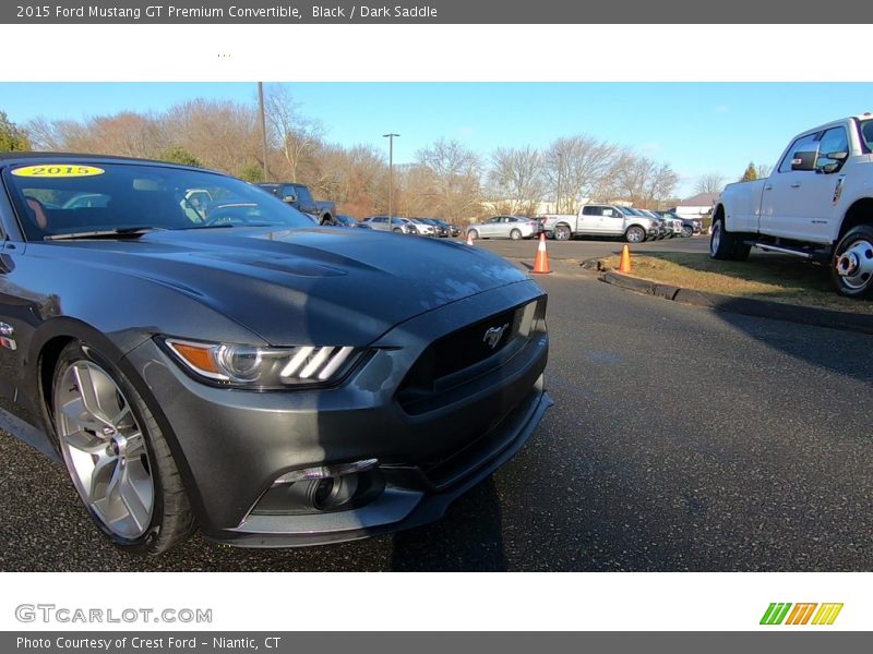 Black / Dark Saddle 2015 Ford Mustang GT Premium Convertible