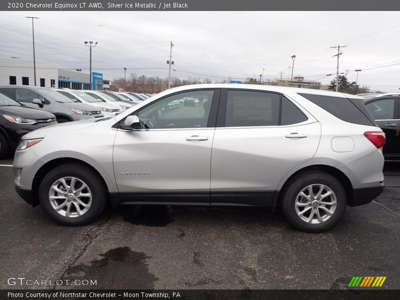 Silver Ice Metallic / Jet Black 2020 Chevrolet Equinox LT AWD