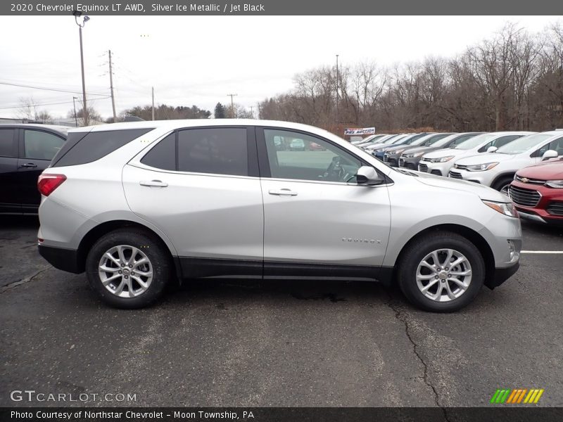 Silver Ice Metallic / Jet Black 2020 Chevrolet Equinox LT AWD