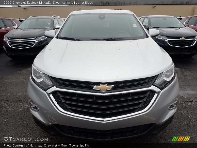 Silver Ice Metallic / Jet Black 2020 Chevrolet Equinox LT AWD