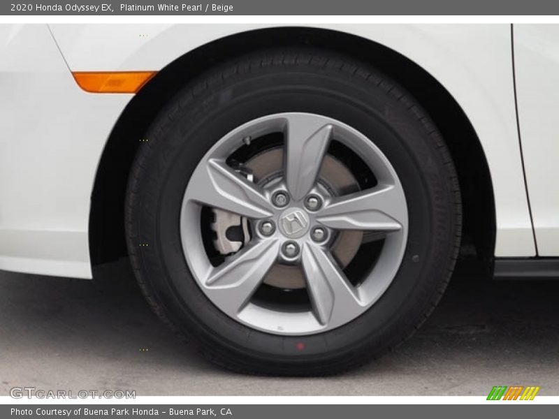 Platinum White Pearl / Beige 2020 Honda Odyssey EX