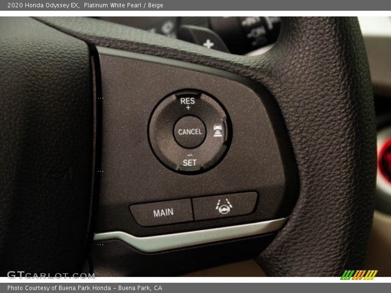 Platinum White Pearl / Beige 2020 Honda Odyssey EX