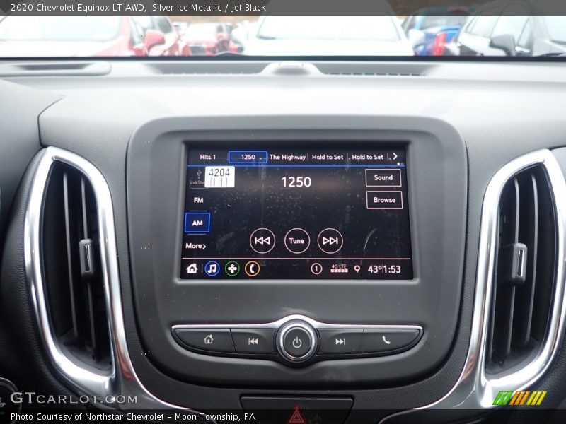 Silver Ice Metallic / Jet Black 2020 Chevrolet Equinox LT AWD