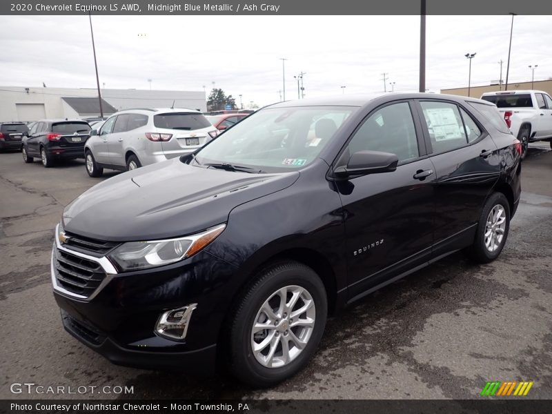 Midnight Blue Metallic / Ash Gray 2020 Chevrolet Equinox LS AWD