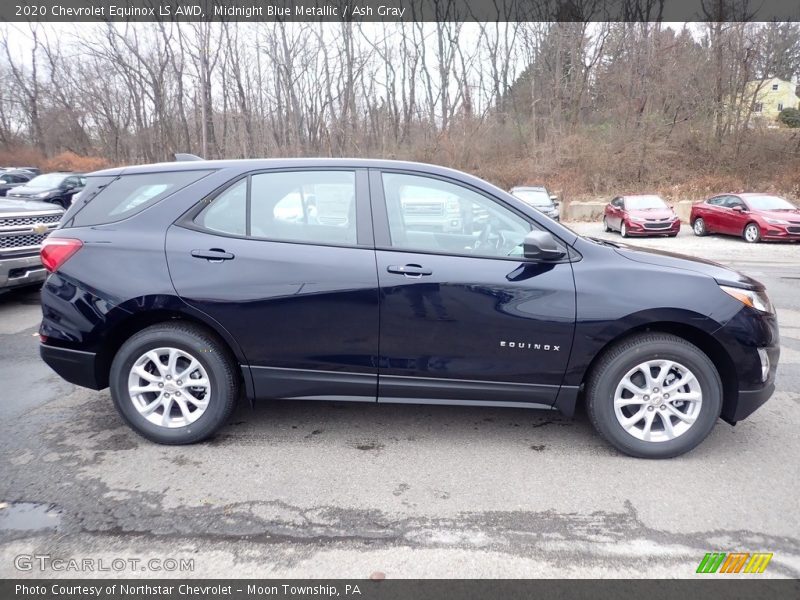Midnight Blue Metallic / Ash Gray 2020 Chevrolet Equinox LS AWD