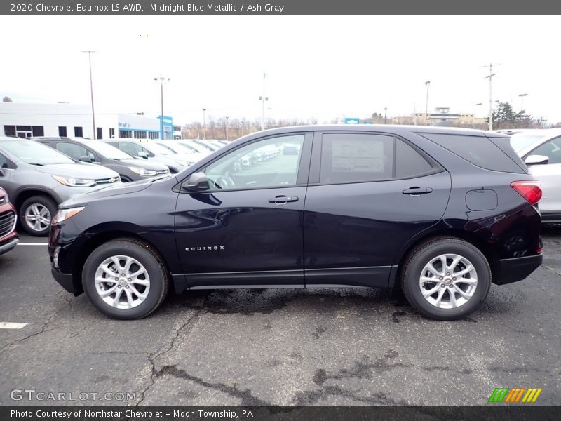 Midnight Blue Metallic / Ash Gray 2020 Chevrolet Equinox LS AWD