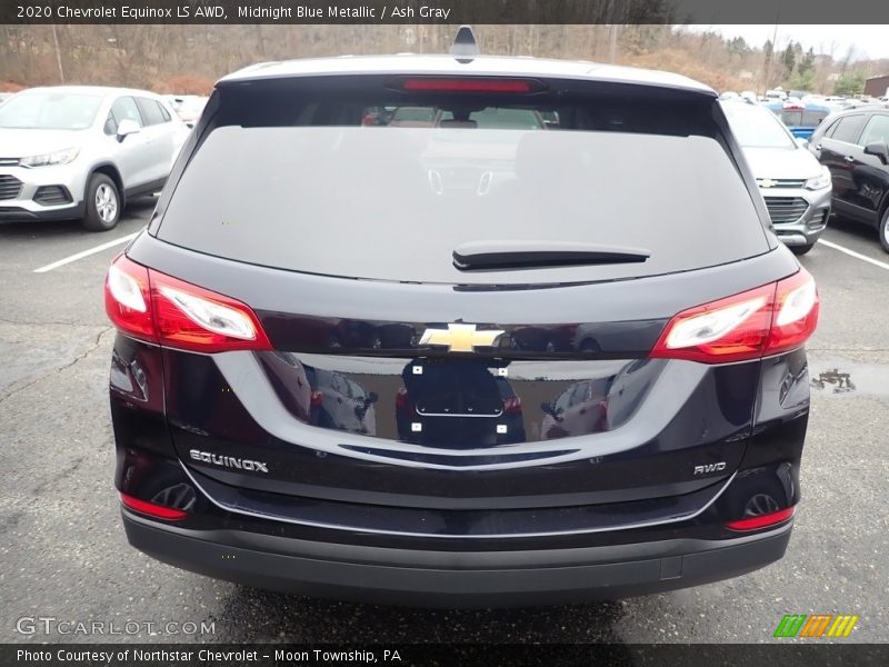 Midnight Blue Metallic / Ash Gray 2020 Chevrolet Equinox LS AWD