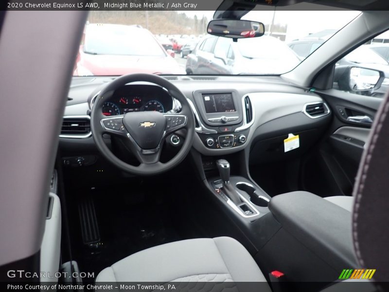 Midnight Blue Metallic / Ash Gray 2020 Chevrolet Equinox LS AWD