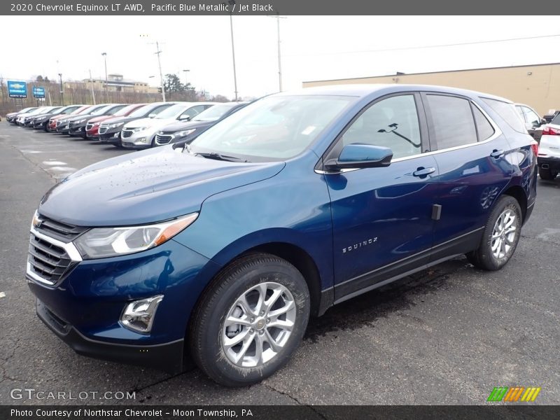 Pacific Blue Metallic / Jet Black 2020 Chevrolet Equinox LT AWD