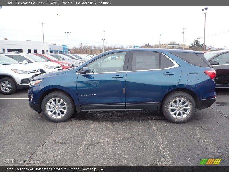 Pacific Blue Metallic / Jet Black 2020 Chevrolet Equinox LT AWD