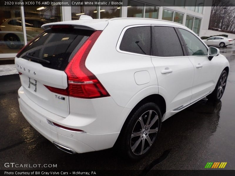 Crystal White Metallic / Blonde 2020 Volvo XC60 T6 AWD Inscription