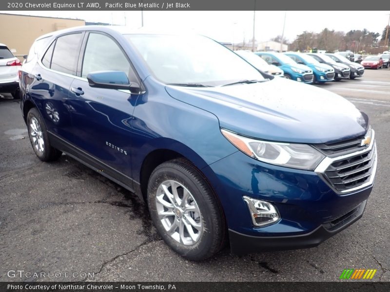 Pacific Blue Metallic / Jet Black 2020 Chevrolet Equinox LT AWD