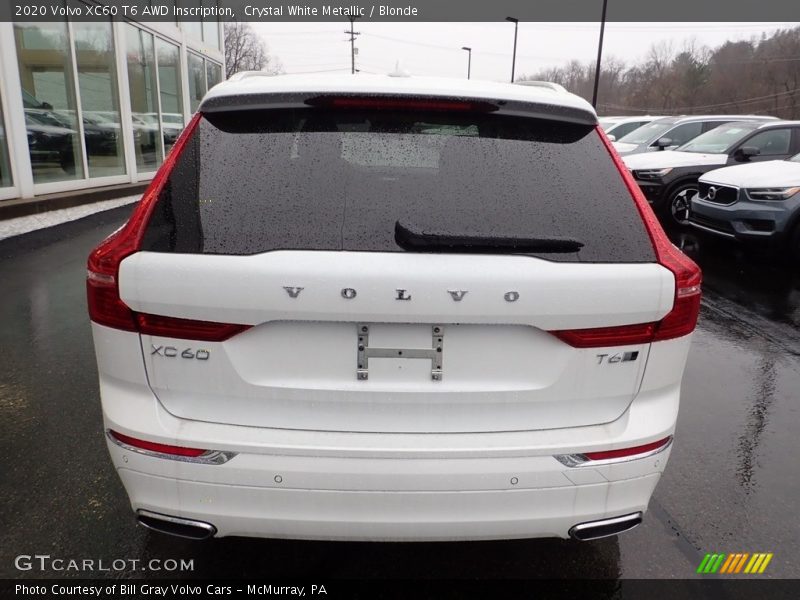 Crystal White Metallic / Blonde 2020 Volvo XC60 T6 AWD Inscription