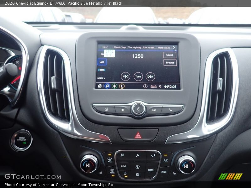 Pacific Blue Metallic / Jet Black 2020 Chevrolet Equinox LT AWD