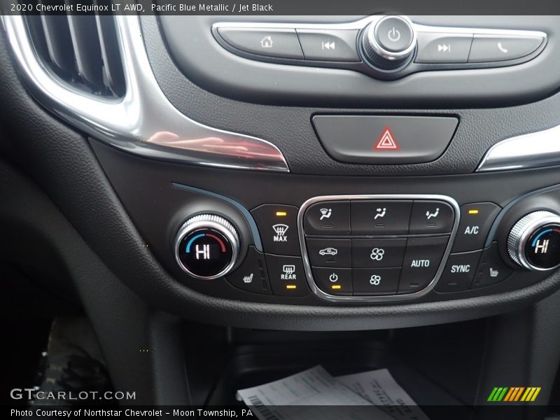 Pacific Blue Metallic / Jet Black 2020 Chevrolet Equinox LT AWD